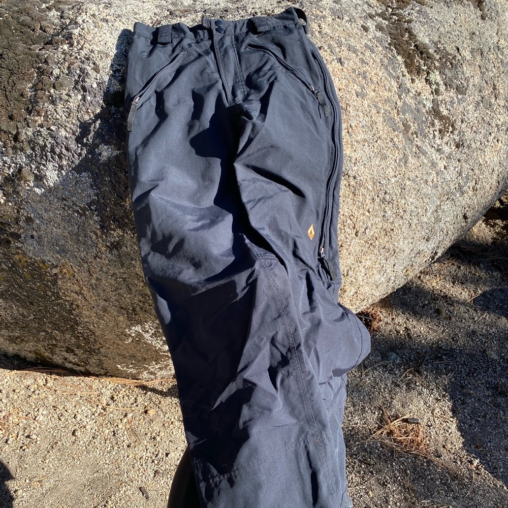 Burton Tri-Lite Women’s Black Shell Snowboard Pant Fully Taped Seams Size S Tall